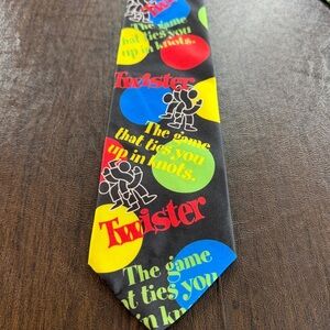 Ralph Marlin Colorful Twister Game Men's Tie